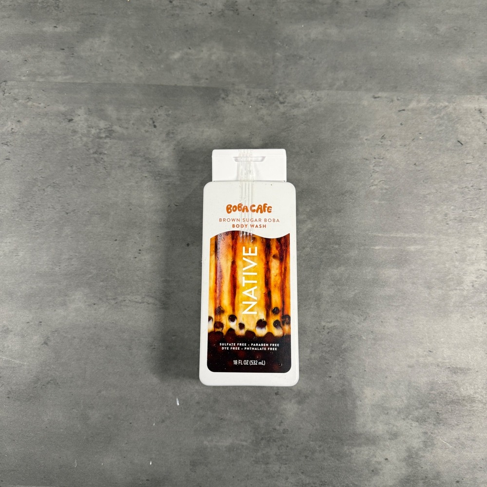 Native Body Wash Unisex 18oz Boba Cafe Brown Sugar Boba Limited Edition NEW